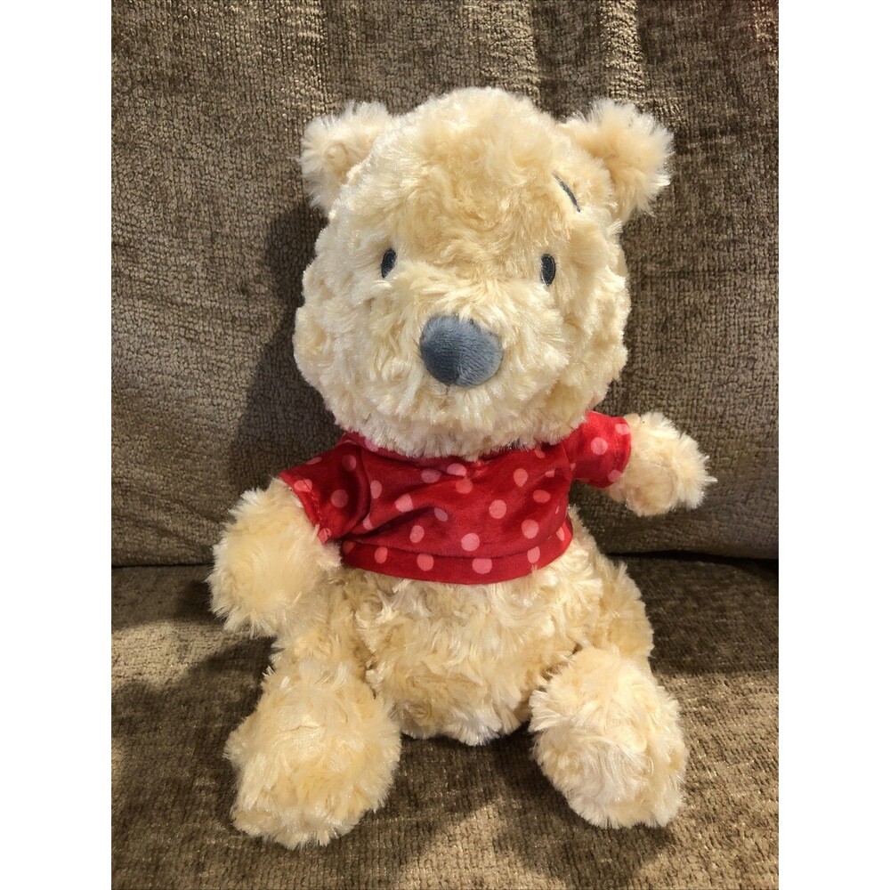 RARE Disney Baby First Winnie the Pooh Stuffed Animal Plush Hallmark Great EUC